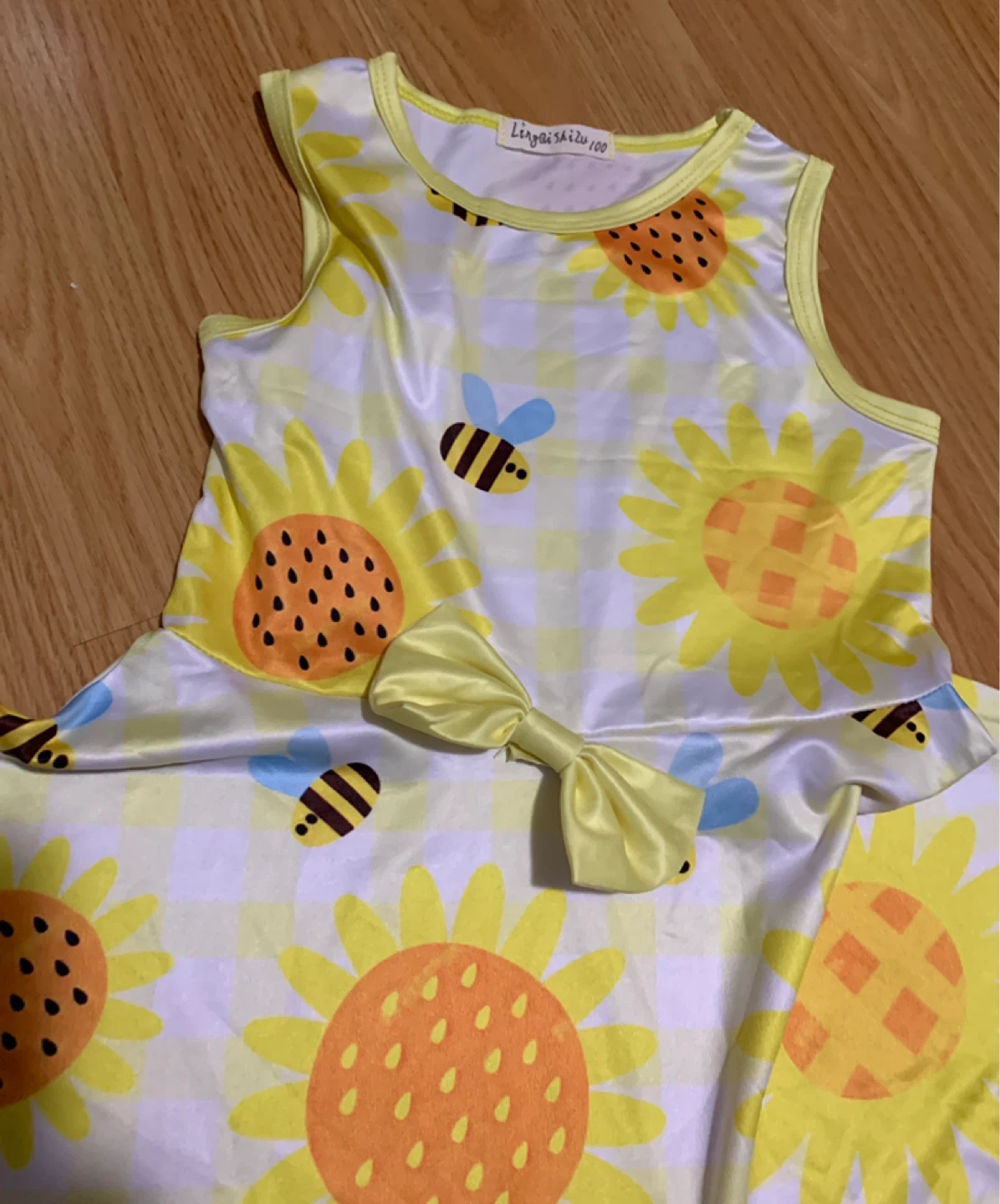 Kids Sunflower and Bee Dress - photo 2