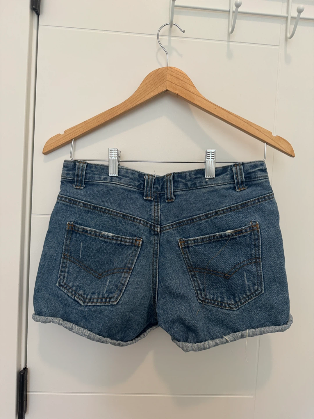 Denim Cutoff Shorts - photo 2