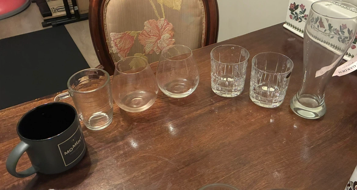 Giving away Assorted Glasses and Mug (free!)