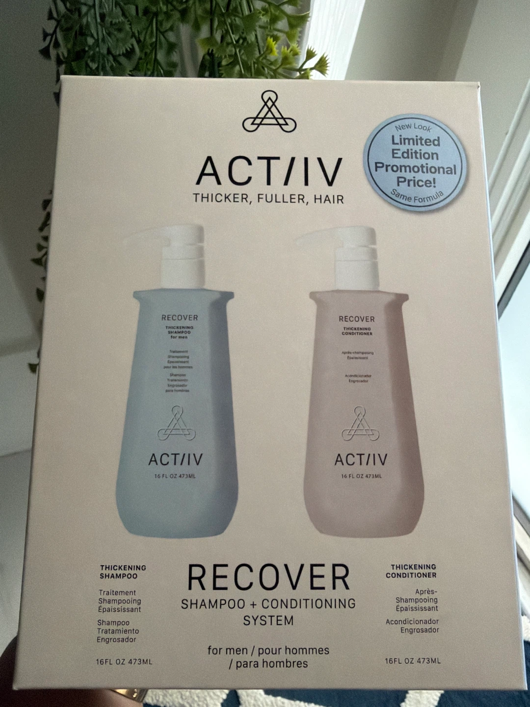 ACT/IV Recover Shampoo + Conditioner Set for Men