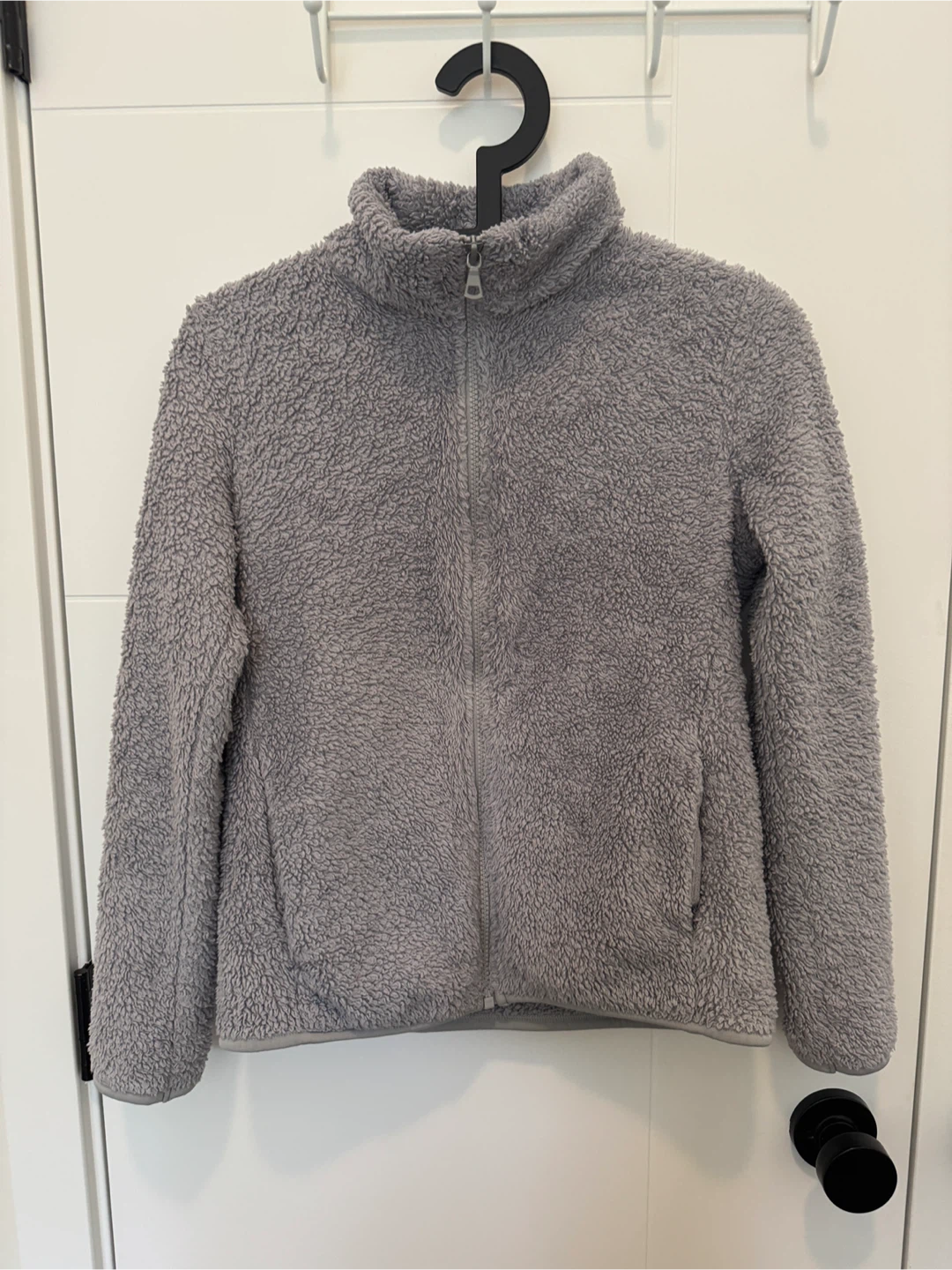 Uniqlo Grey Fleece Zip-Up Jacket