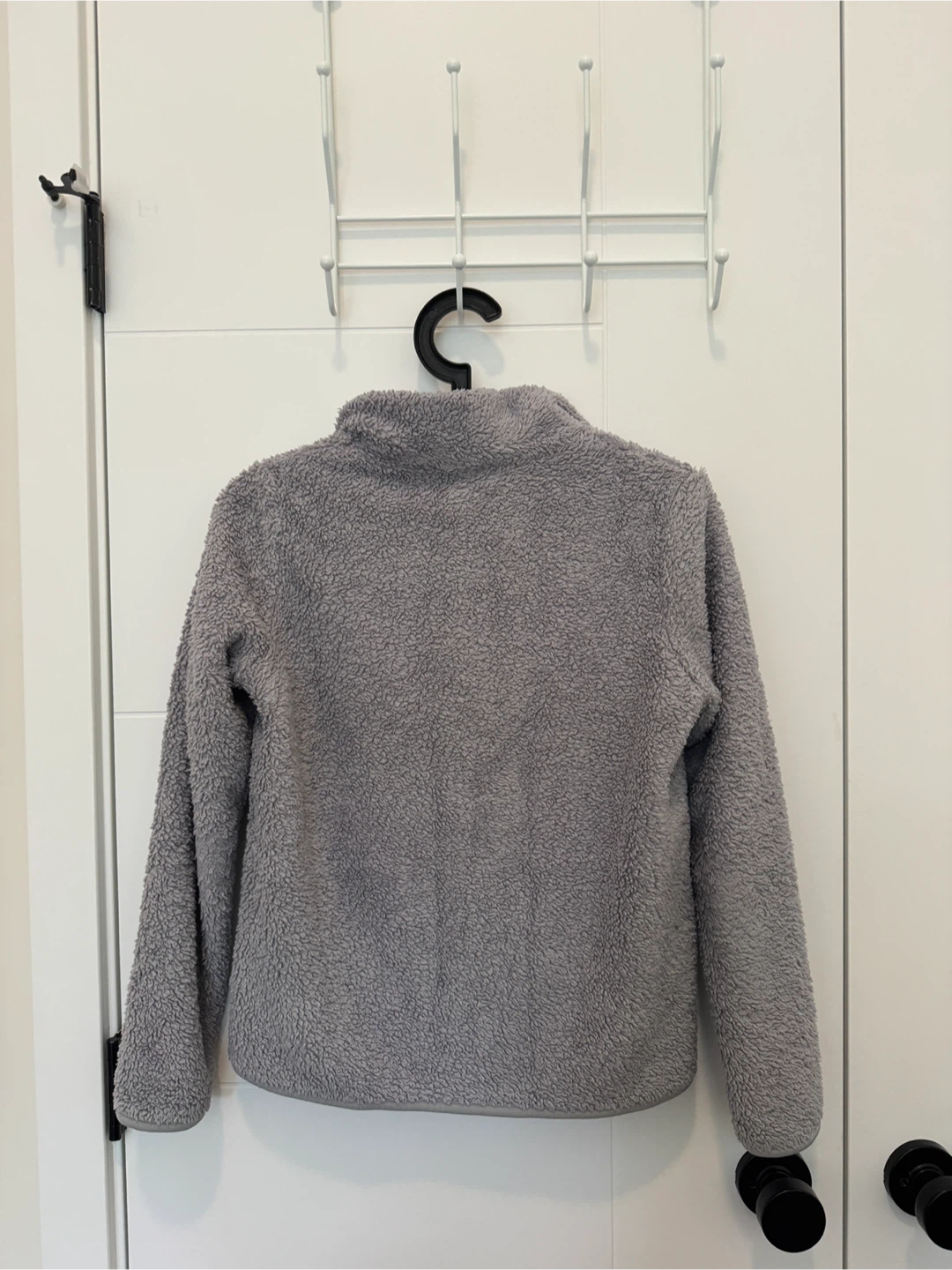 Uniqlo Grey Fleece Zip-Up Jacket - photo 2