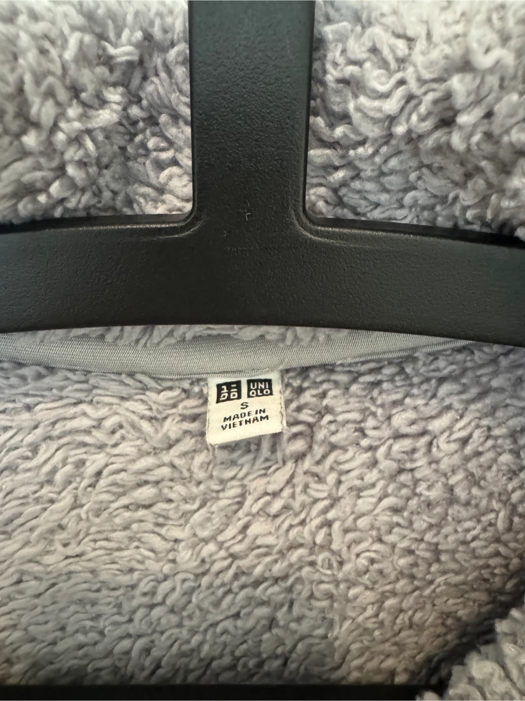 Uniqlo Grey Fleece Zip-Up Jacket - photo 3