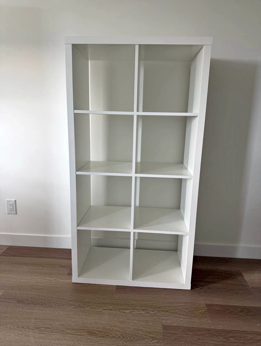 IKEA KALLAX 2x4 white shelf
