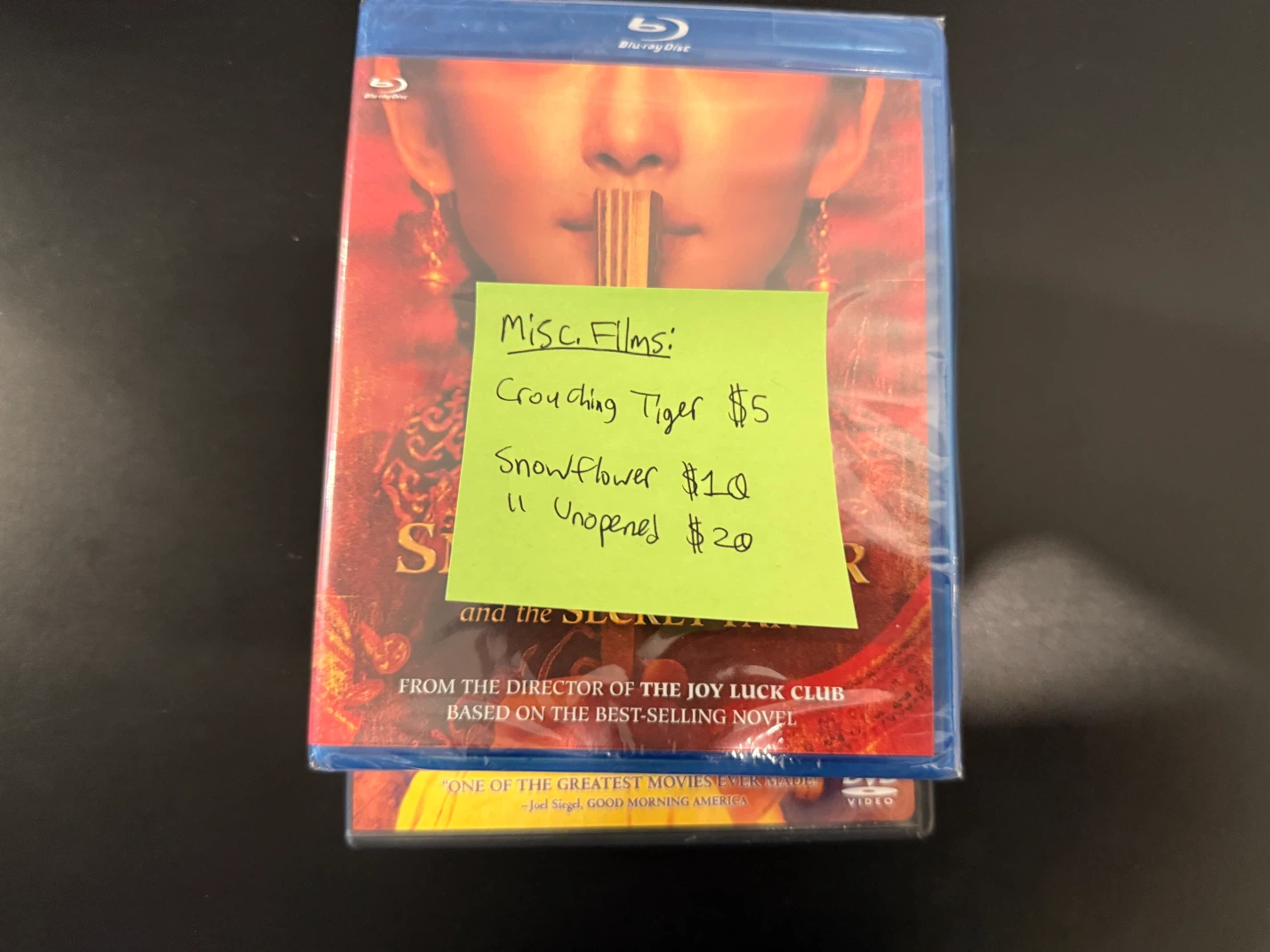 Snow Flower and Crouching Tiger DVD