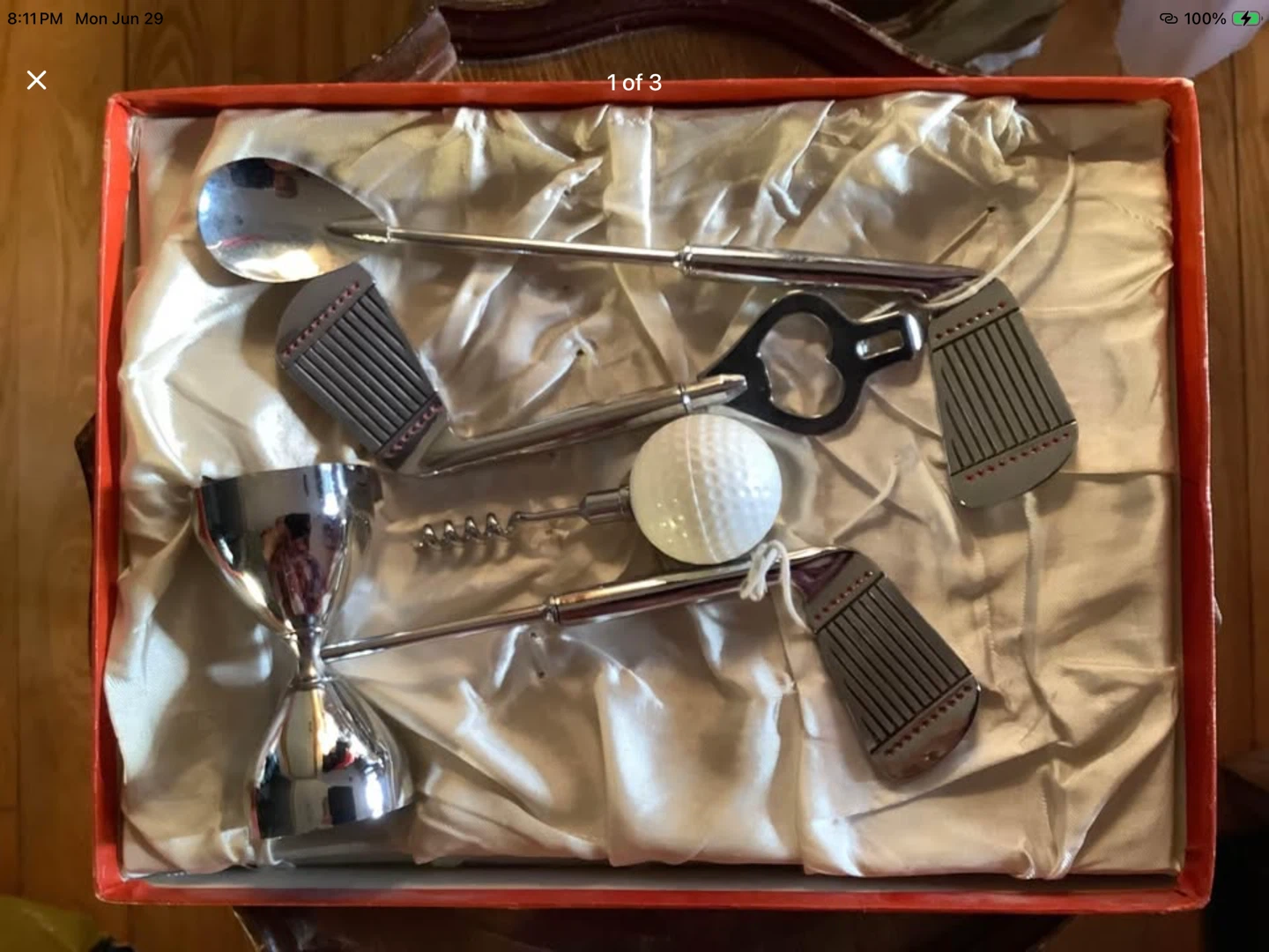 Vintage Four Piece Golf Bar Accessory Set 🐞