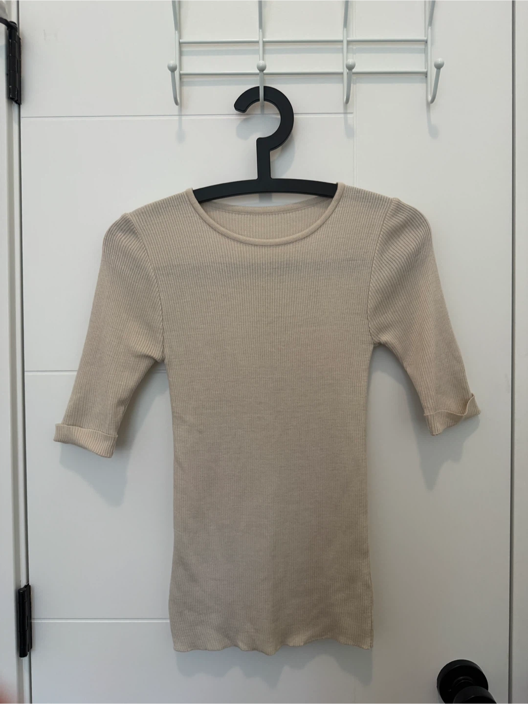 Cream 3/4 Sleeve Top