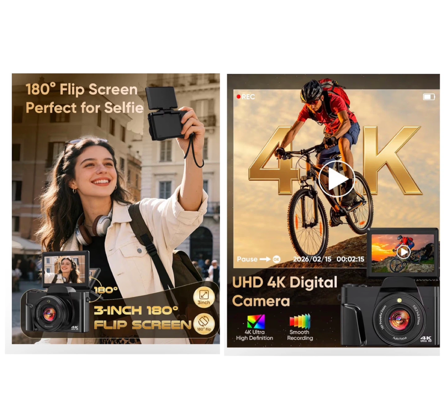 Brand new 4K Digital Camera for Photography with WiFi - photo 4
