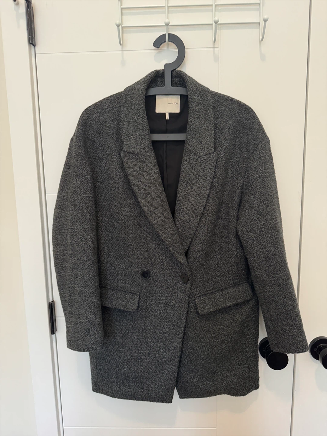 OAK + FORT Grey Blazer - Size S