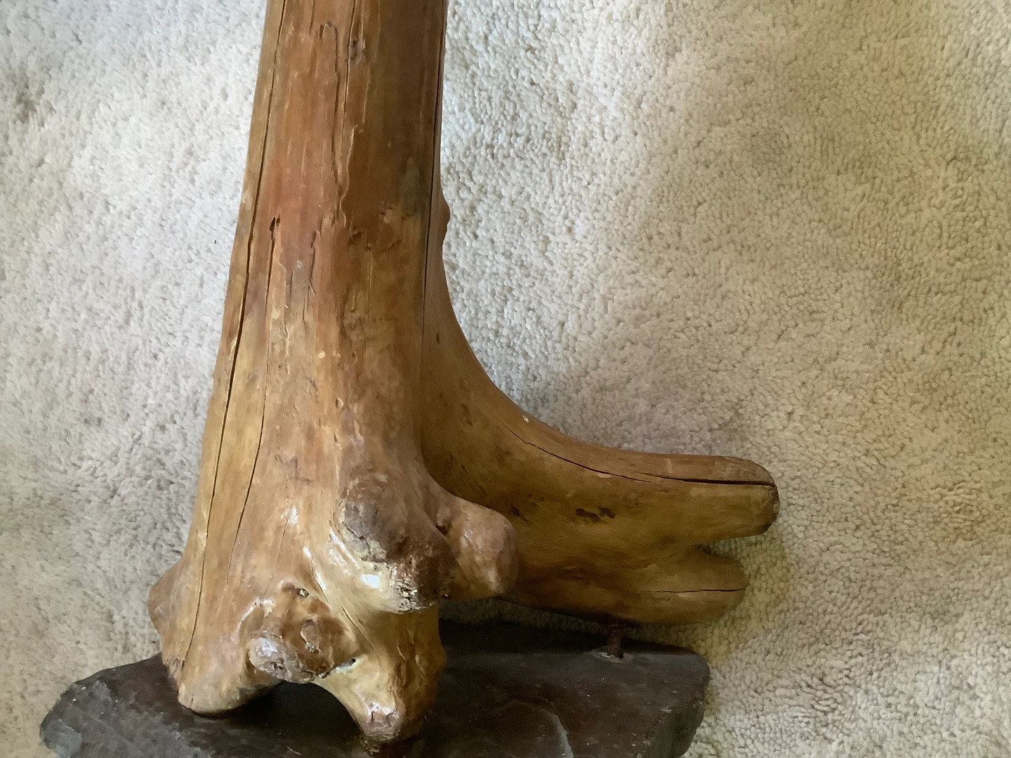 Unique Vtg Rustic Wooden Standing Ashtray 🐞 - photo 3