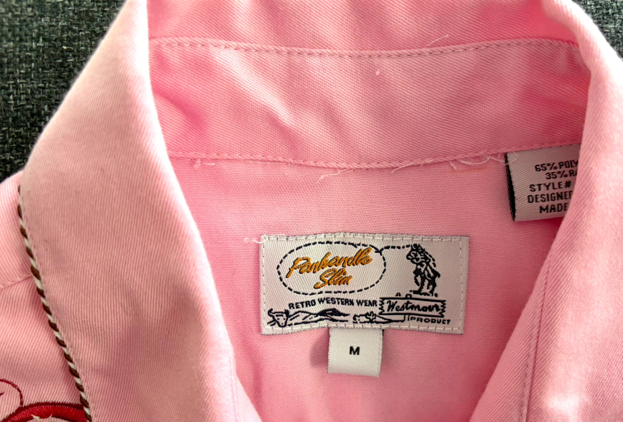 Pink Embroidered Western Shirt - photo 3