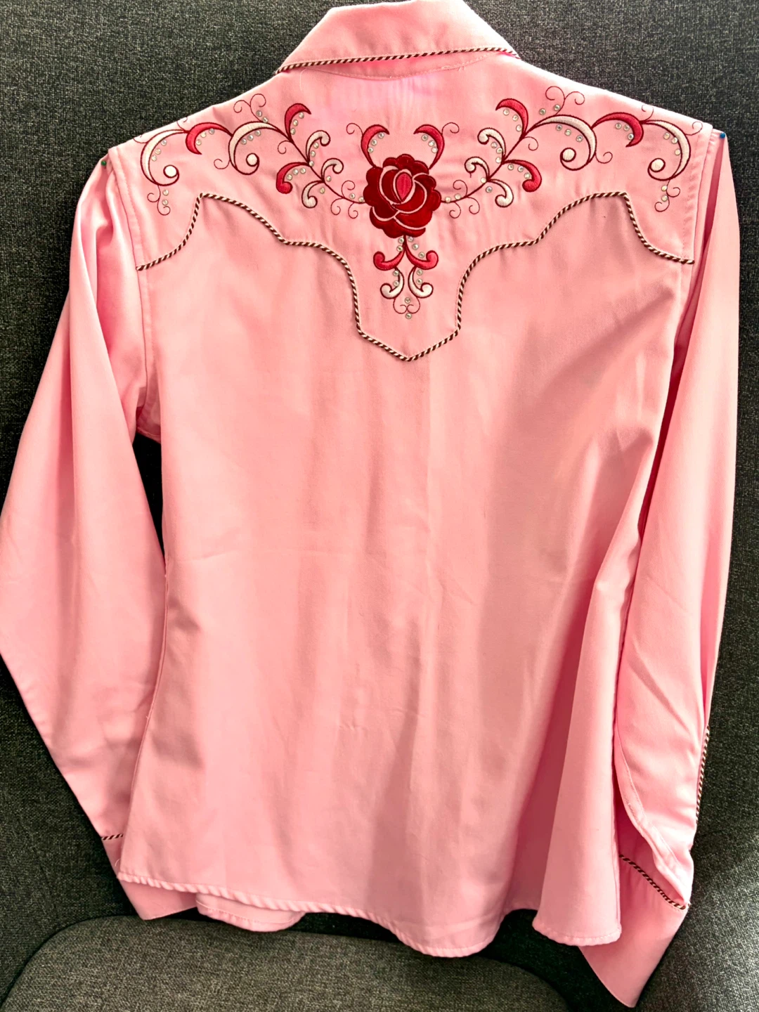 Pink Embroidered Western Shirt - photo 4