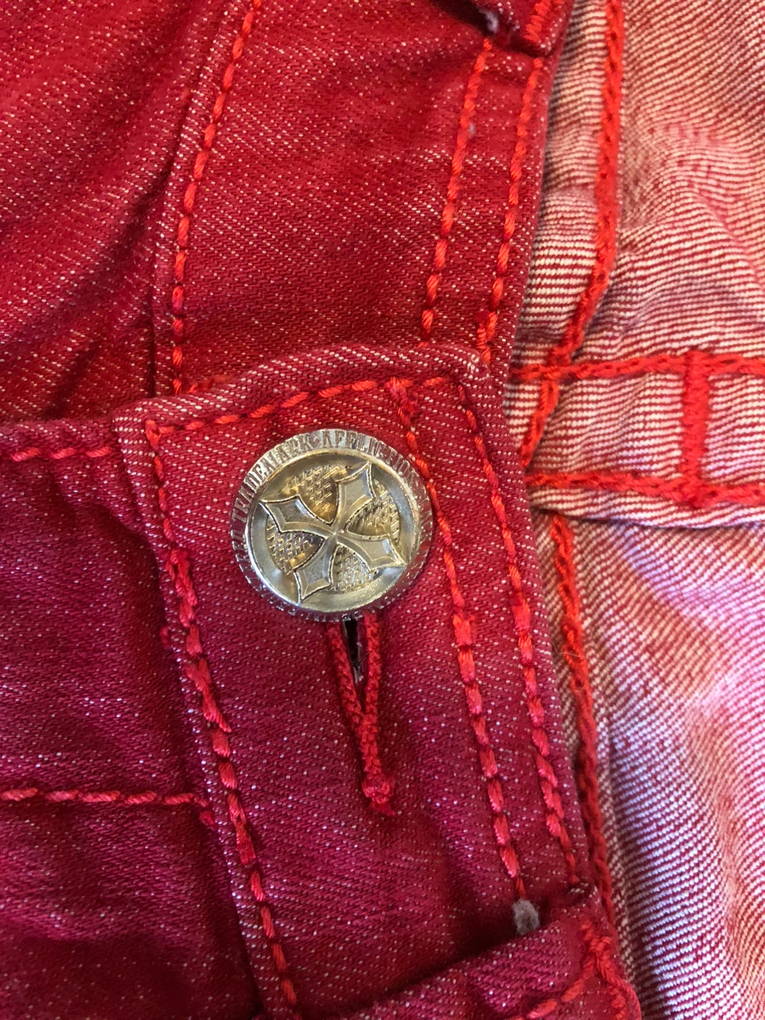 Affliction Red Skinny Jeans Size 27 - photo 5