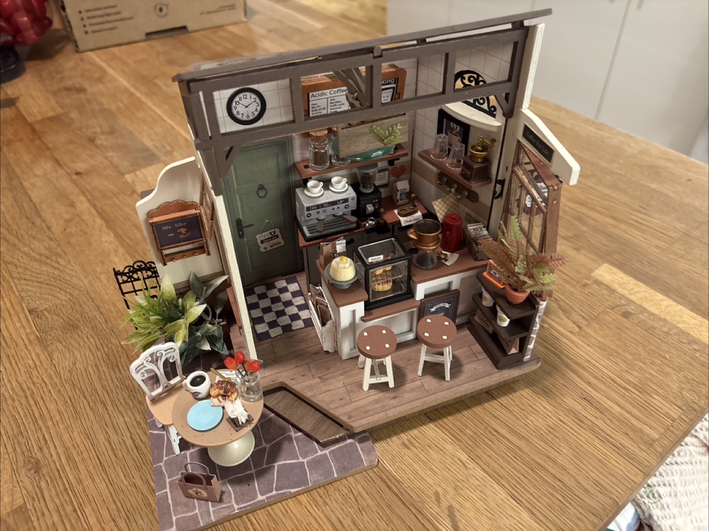 DIY Miniature Coffee Shop Dollhouse Finished