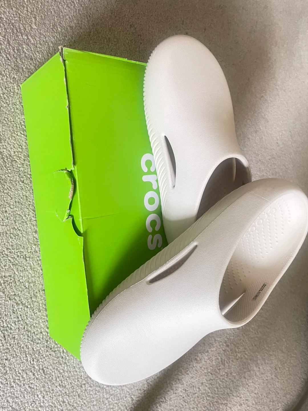 White Crocs Clogs with Box