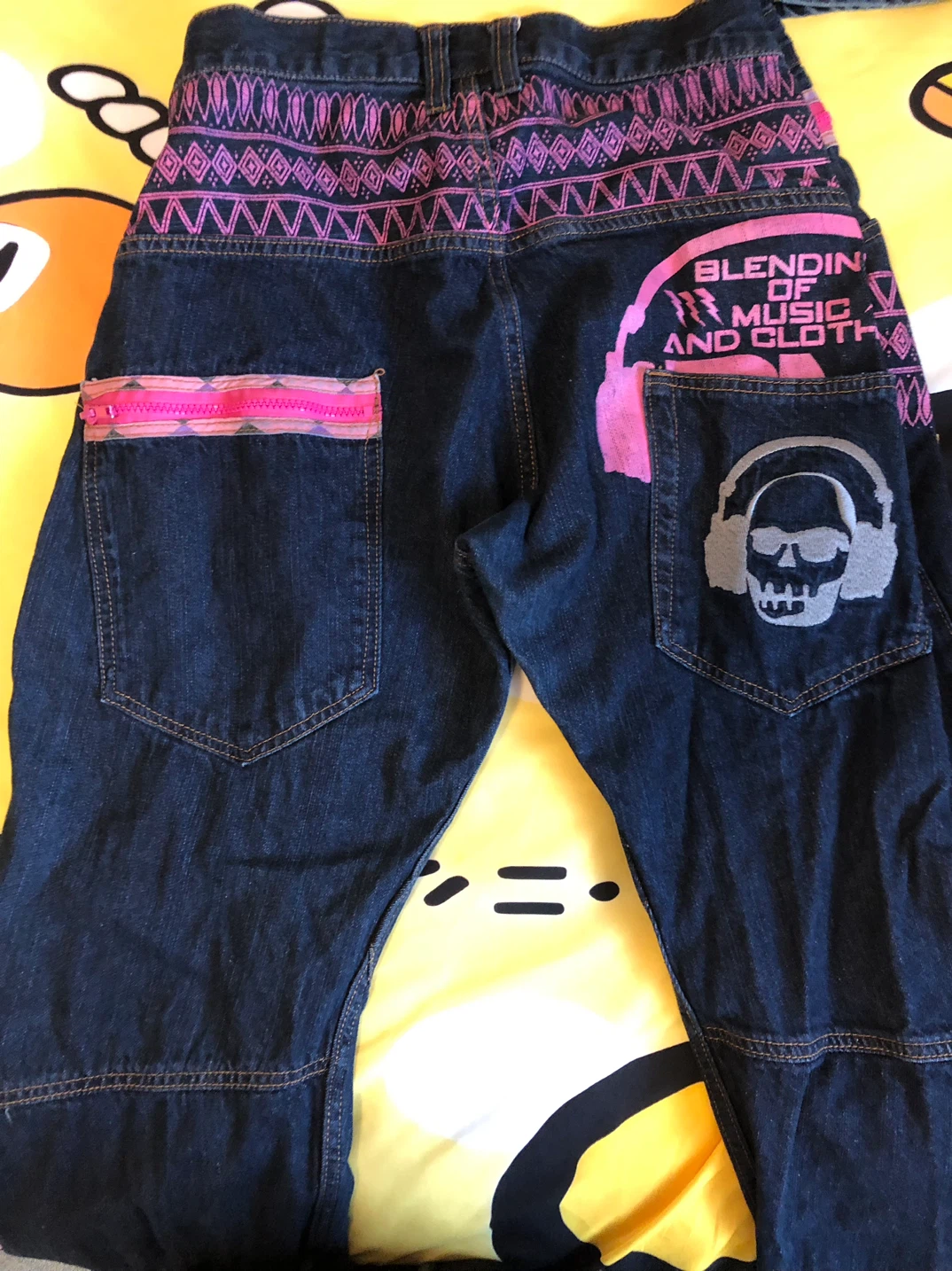 RIMASTER Denim Jeans with Graphic Print - photo 3