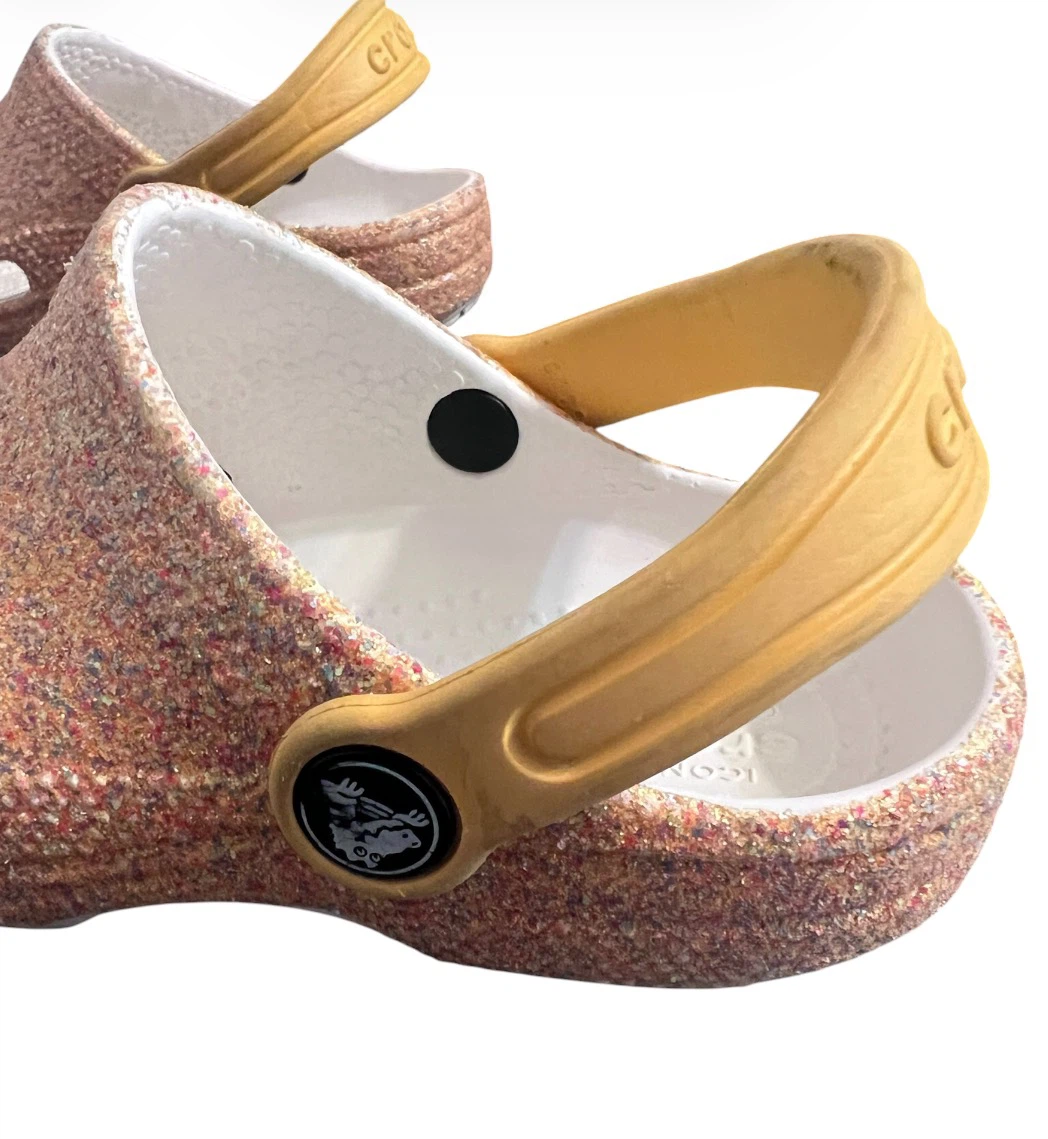 Authentic Crocs Classic Glitter Clogs – Kids C11 - photo 2