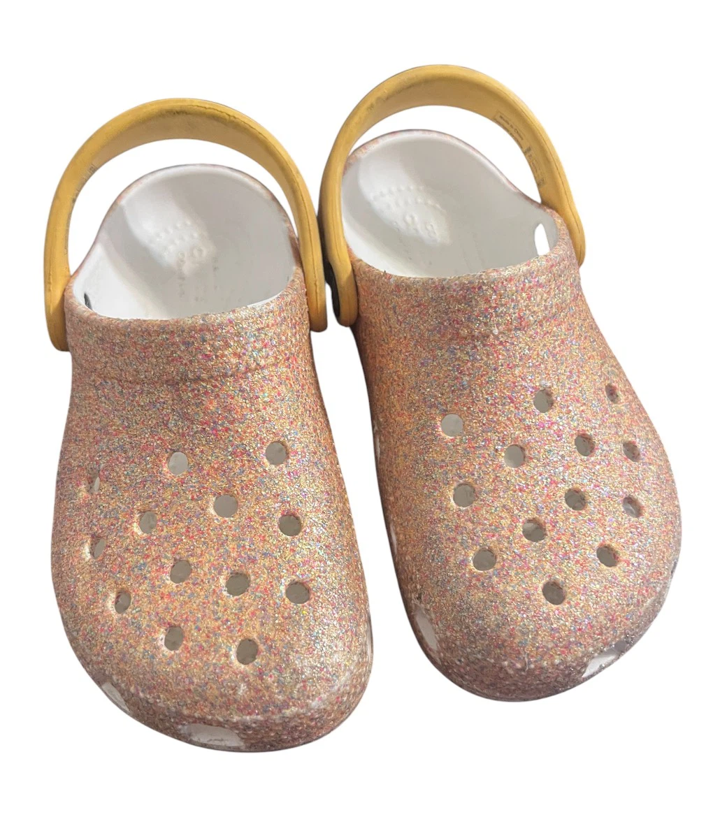 Authentic Crocs Classic Glitter Clogs – Kids C11 - photo 3