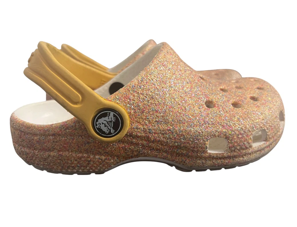 Authentic Crocs Classic Glitter Clogs – Kids C11 - photo 4