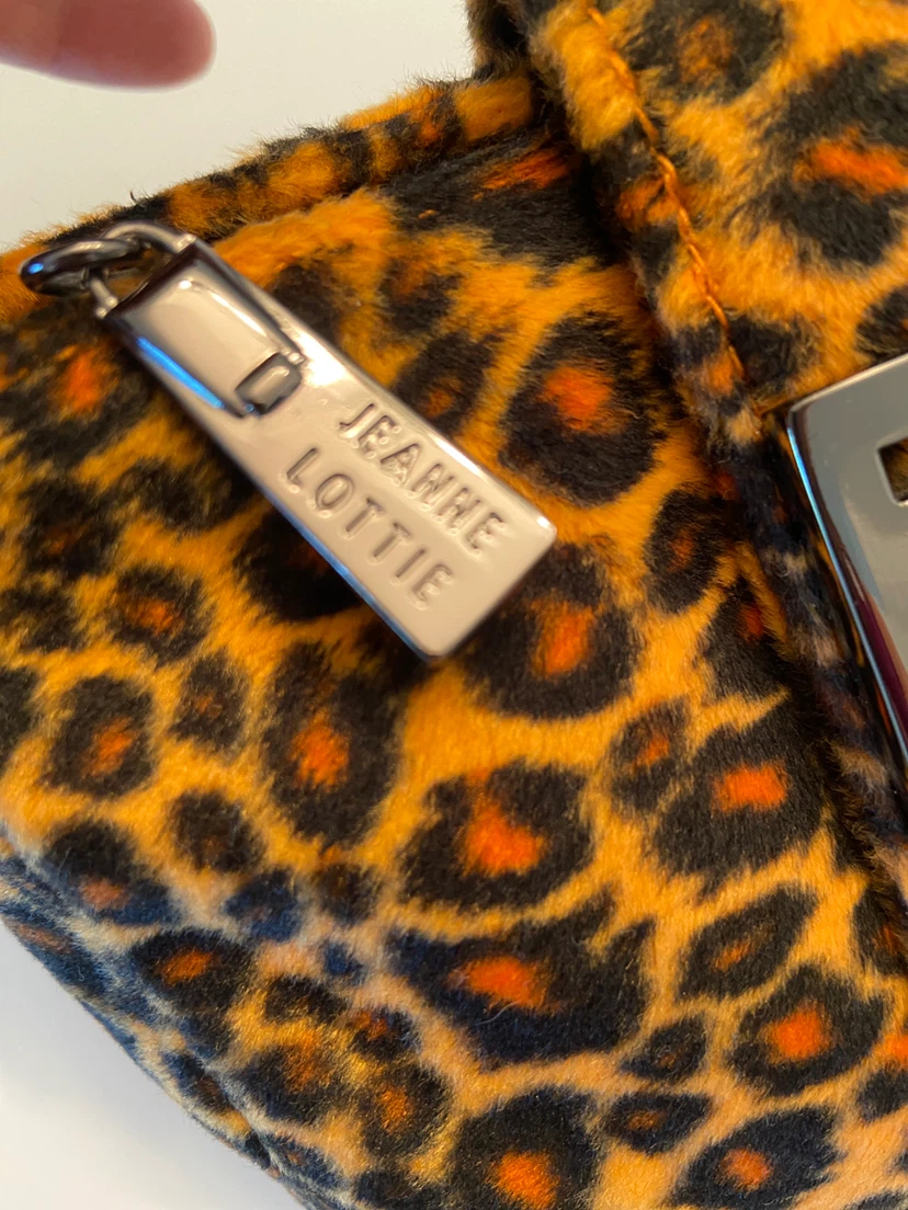 Jeanne Lottie Leopard Print Furry Shoulder Bag - photo 2