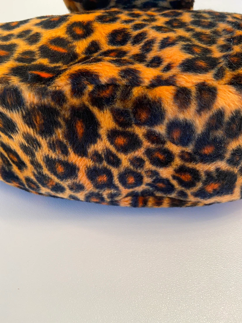 Jeanne Lottie Leopard Print Furry Shoulder Bag - photo 4