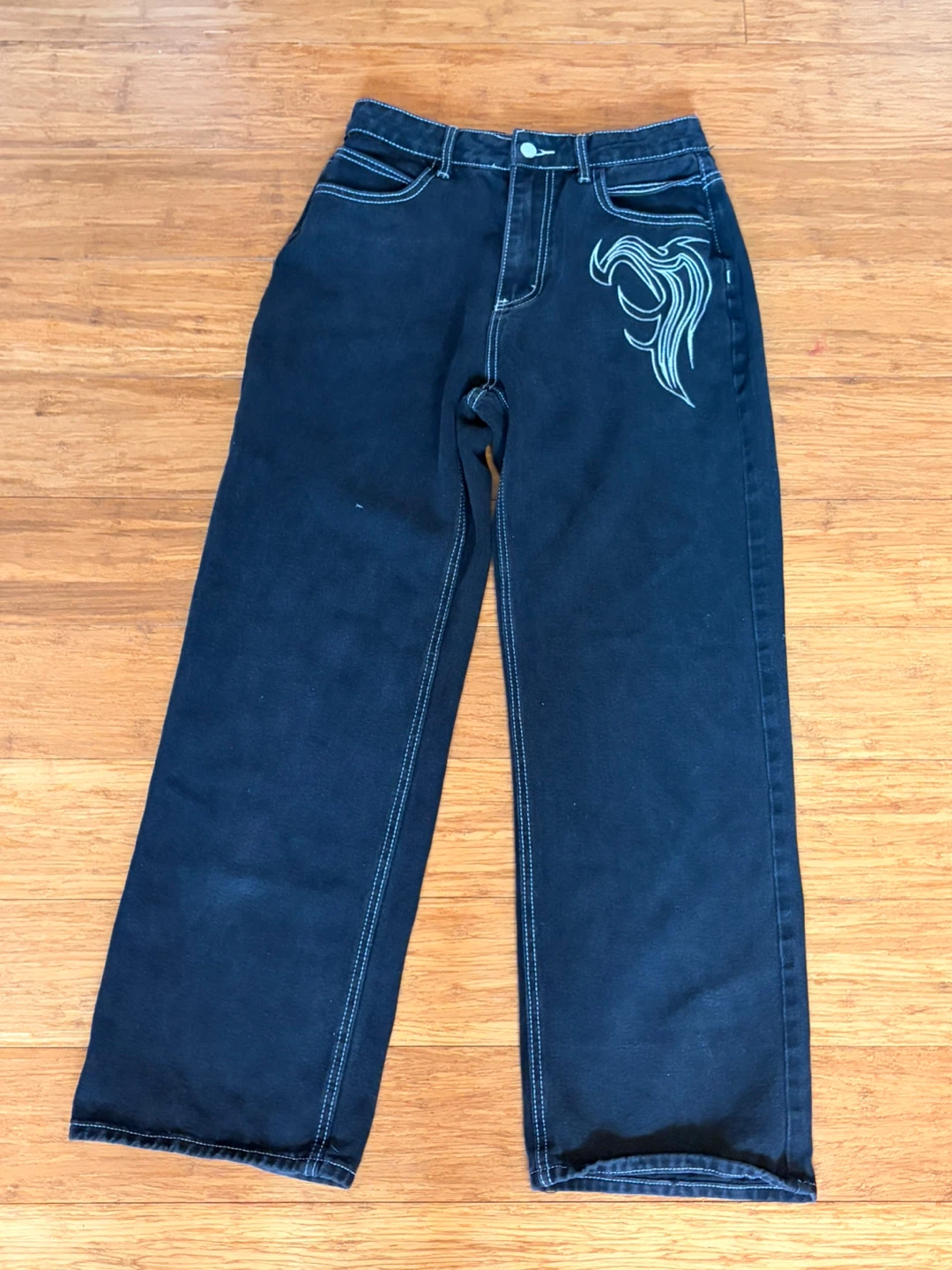 Winged baggy jeans - photo 4