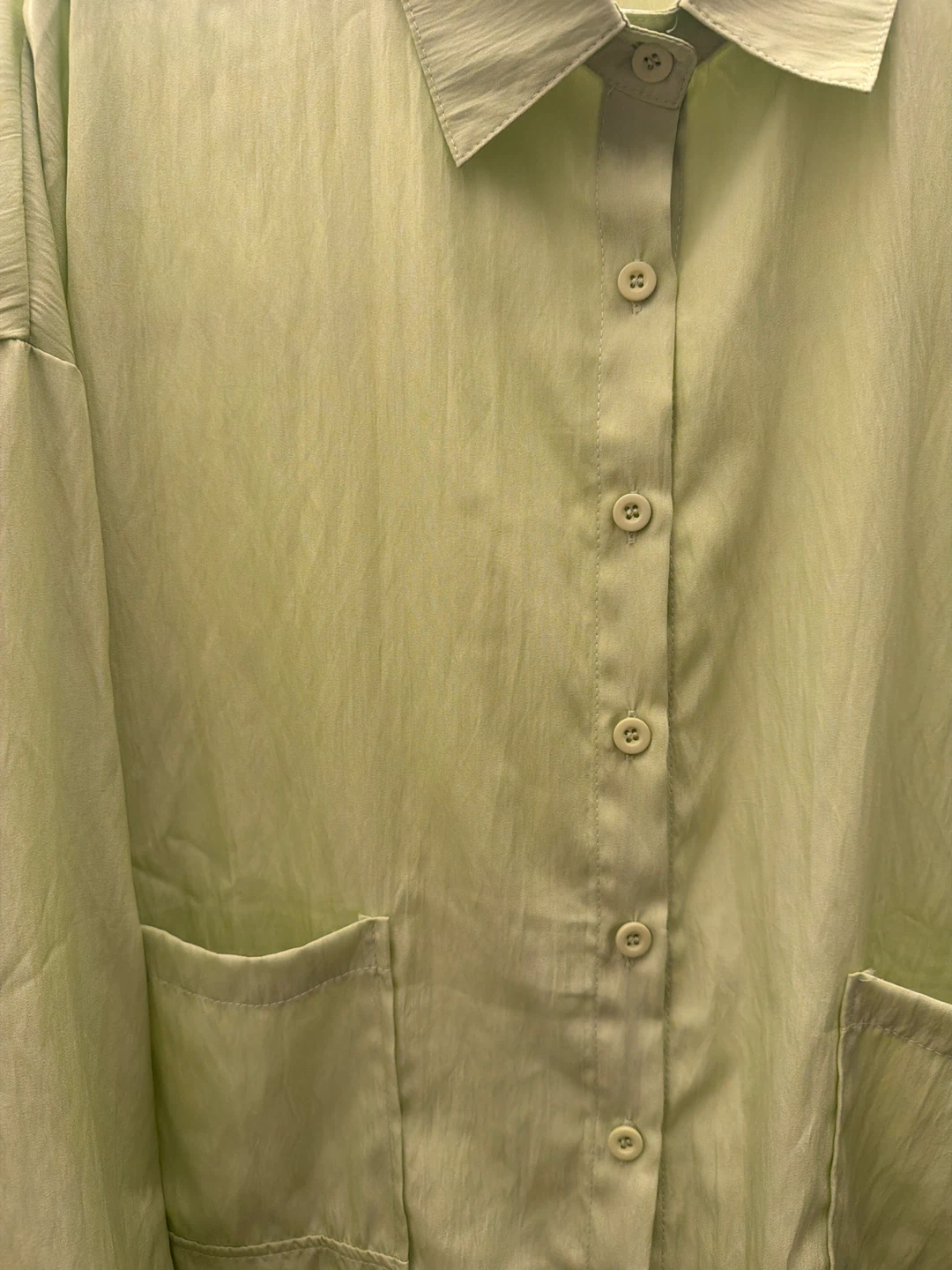 Lime Green Button-Up Shirt - photo 4