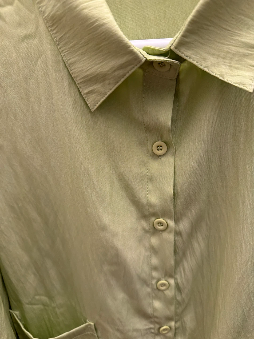 Lime Green Button-Up Shirt - photo 5