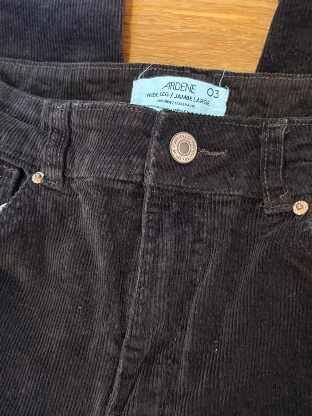 Brown corduroy baggy jeans - photo 2