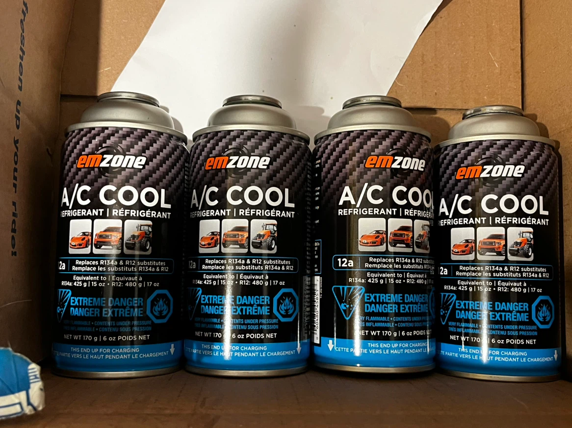 emzone A/C COOL R12a Refrigerant - 4 Cans