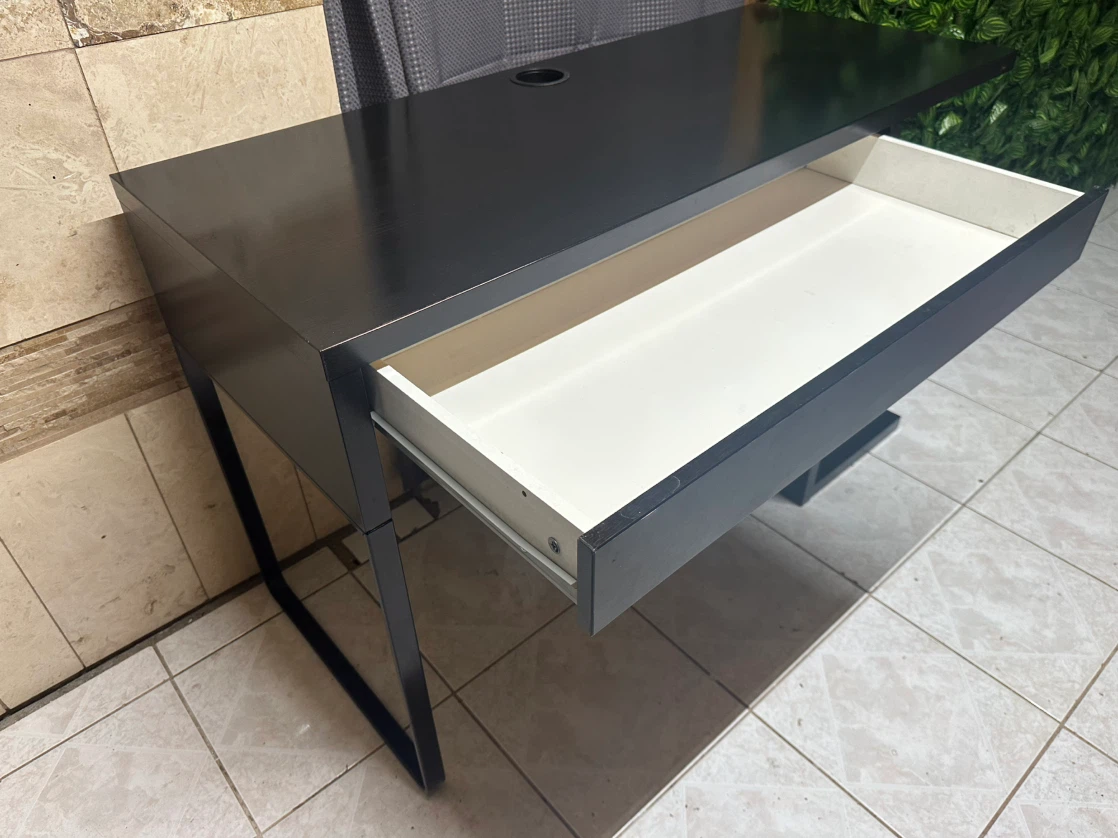 IKEA’s Dark Wood Desk with Drawer and Shelves - photo 2