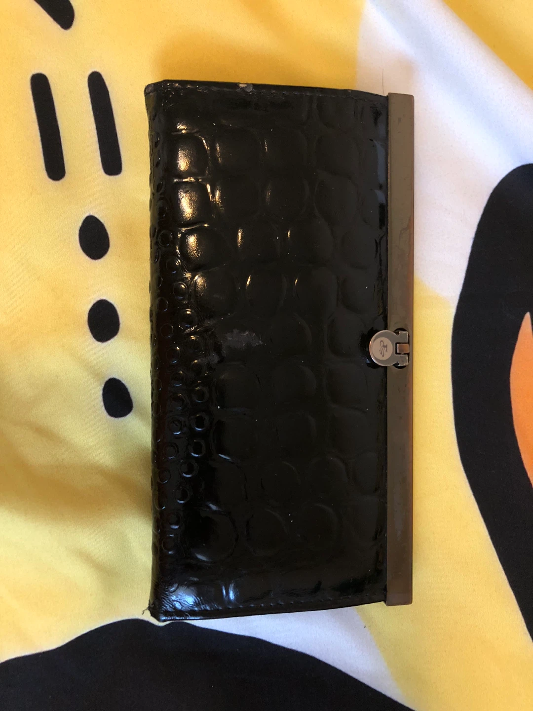 Black Embossed Wallet