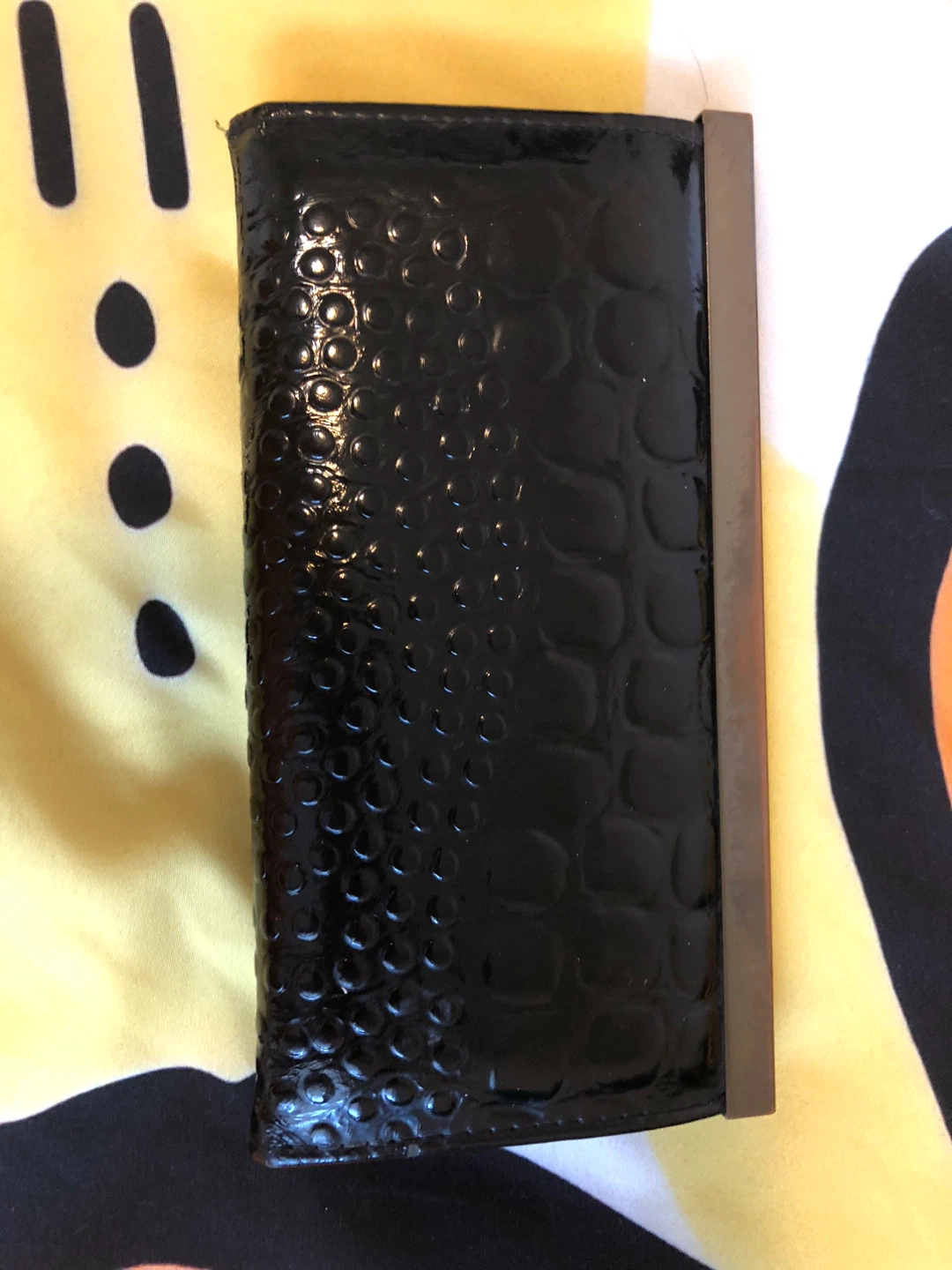 Black Embossed Wallet - photo 2