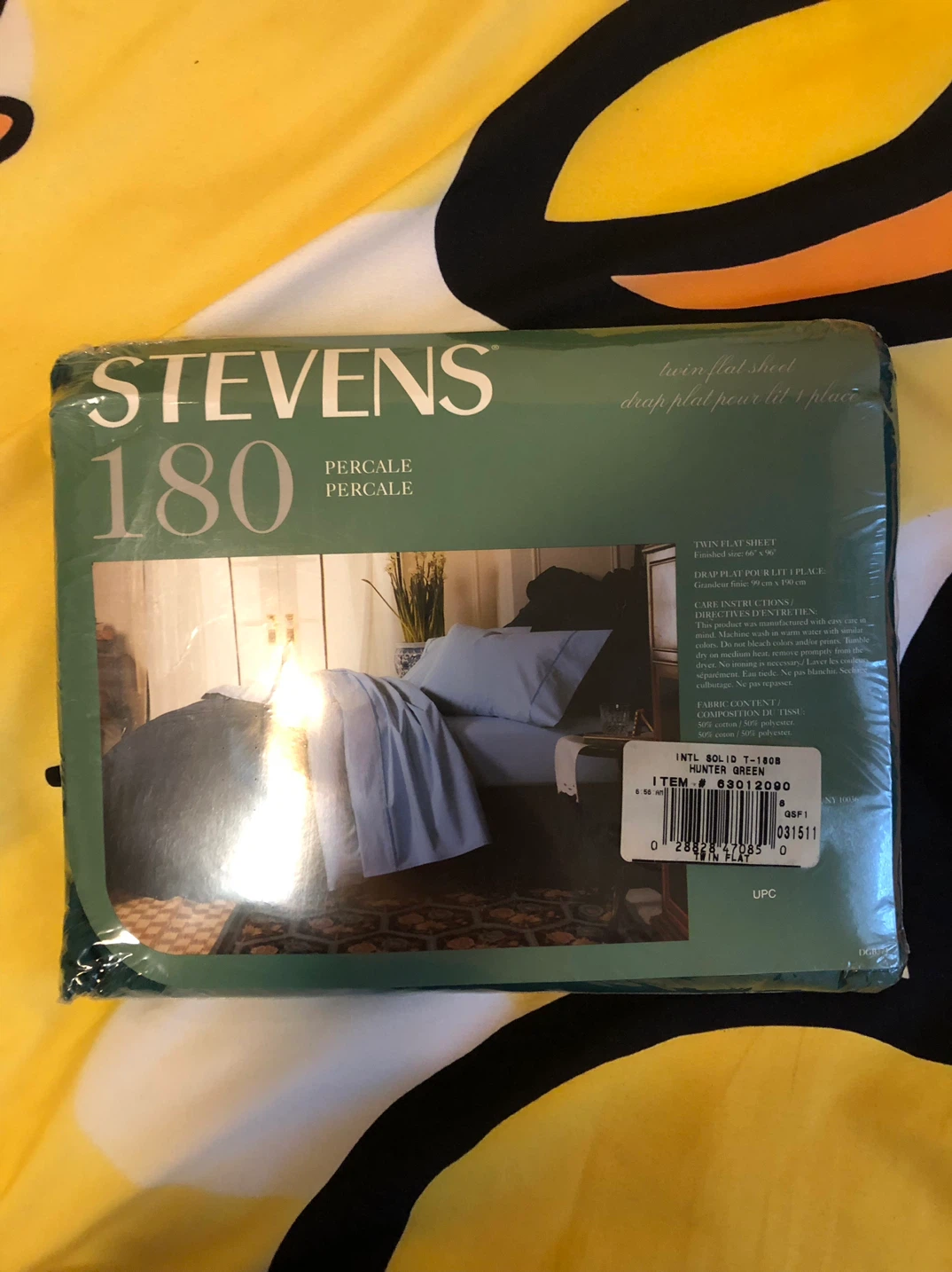 Stevens 180 Percale Twin Flat Sheet