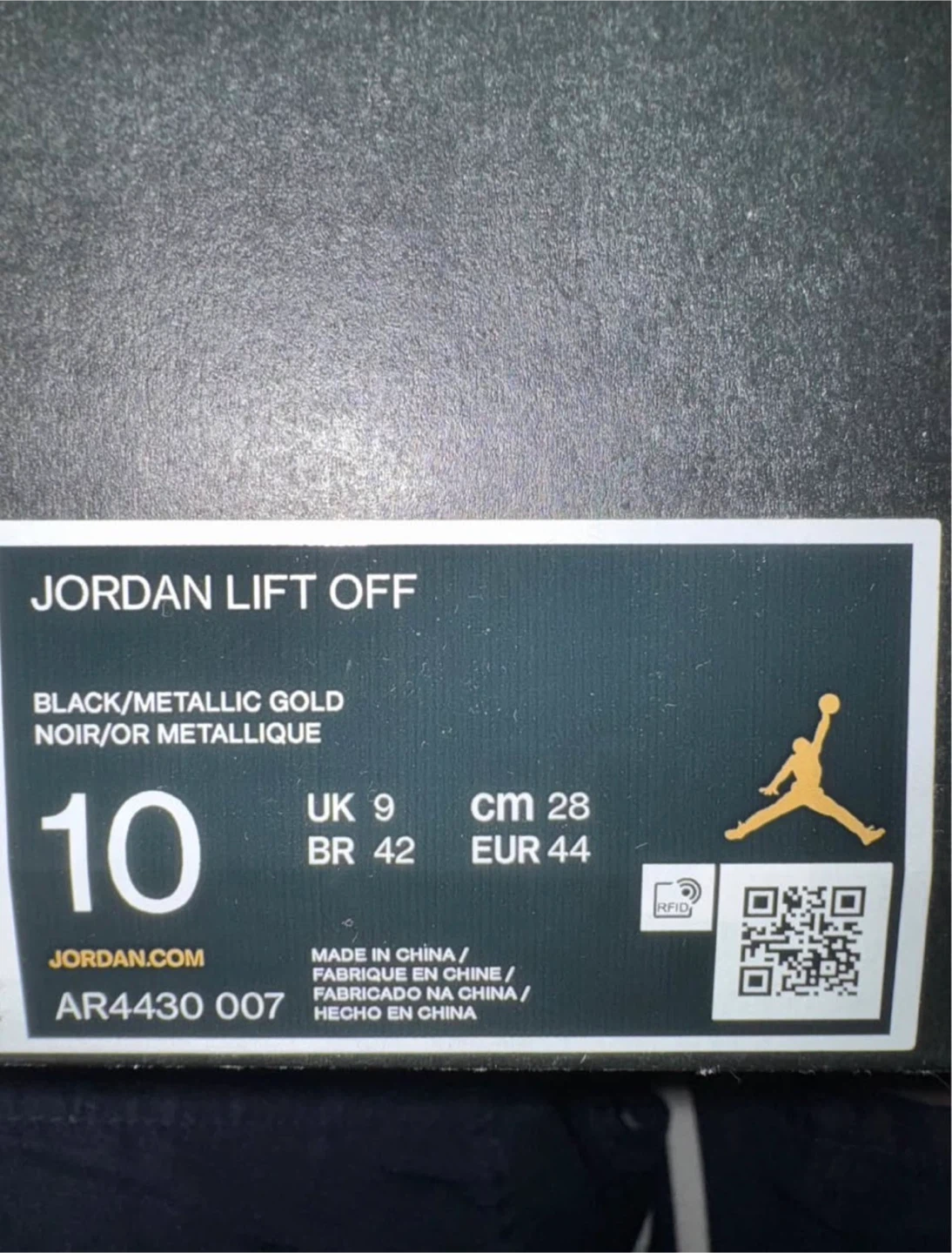 Jordan Lift Off Shoes - Black/Metallic Gold - photo 4