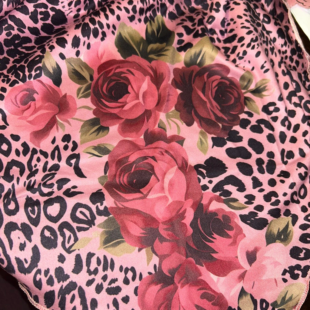 Pink Floral Leopard Halter Top - photo 2