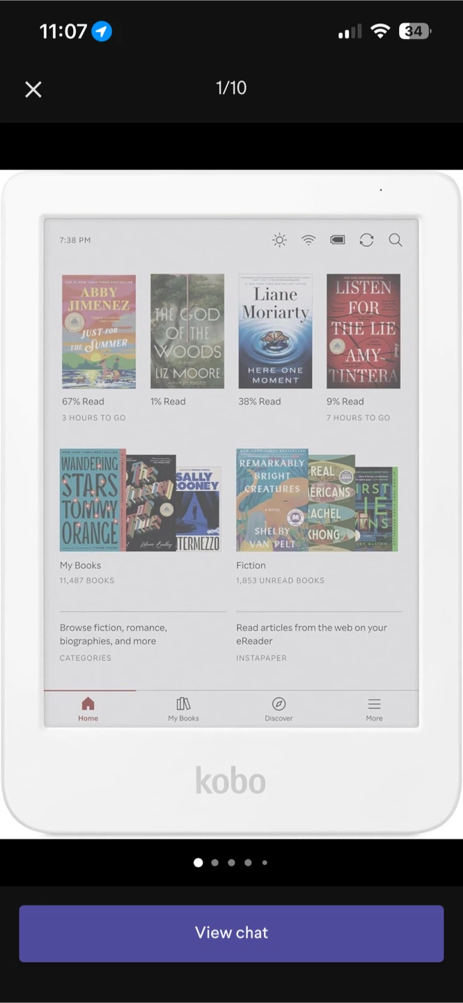 Kobo Clara Colour eReader (White) + SleepCover - NEW, UNUSED - photo 2