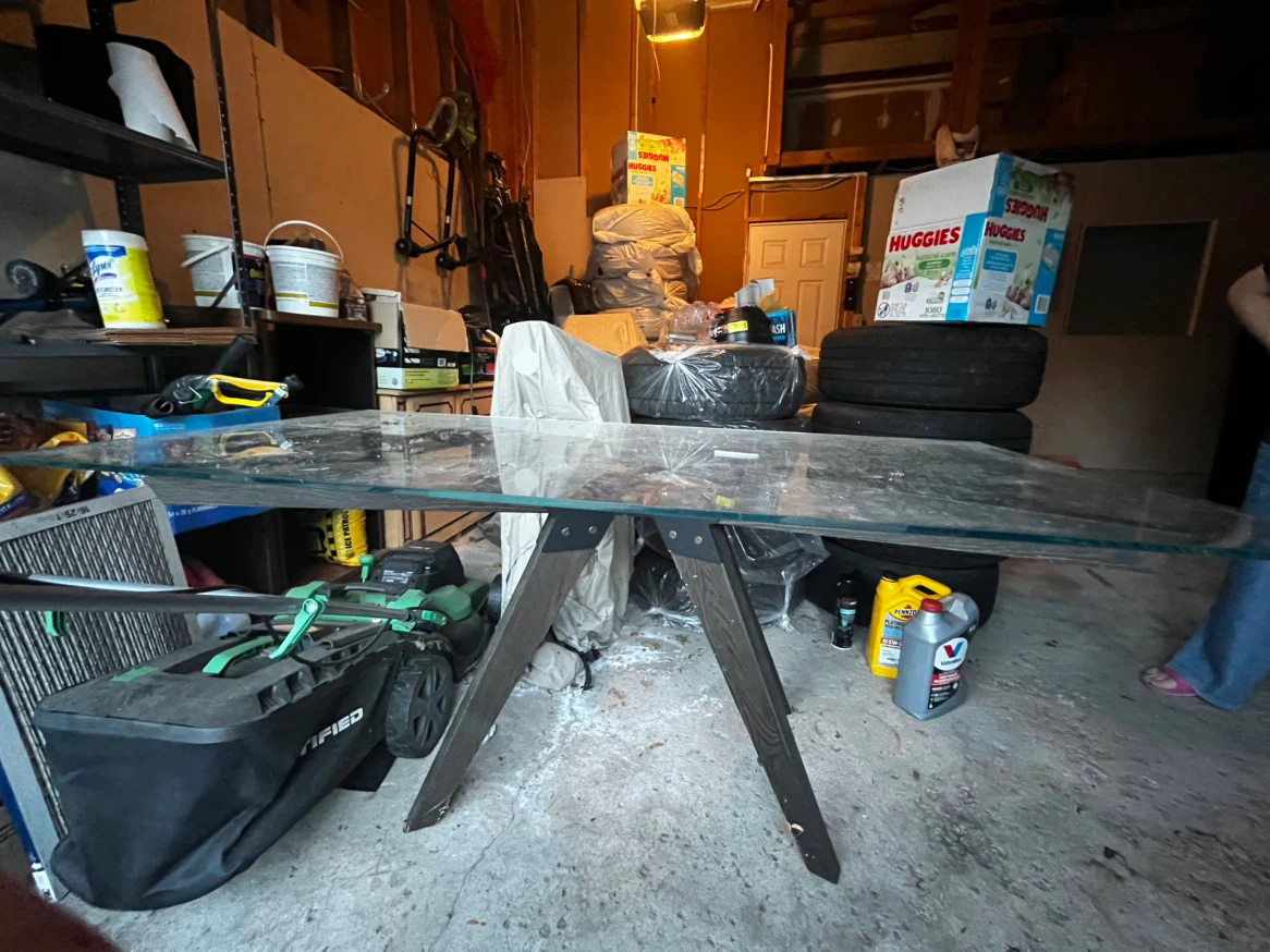 Glass Top Dining Table - photo 2