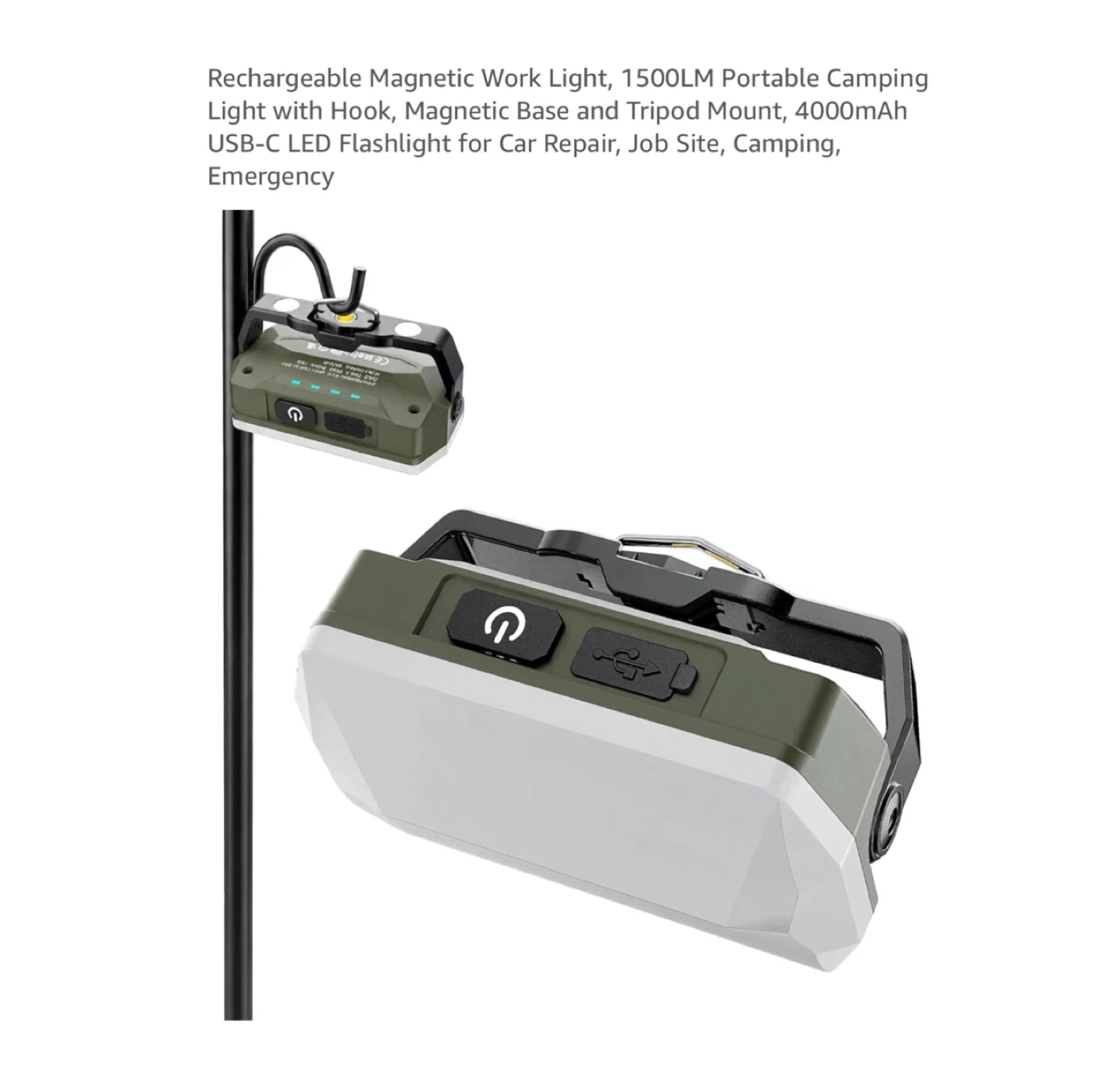 Brand new 3.38”x2.17” Rechargeable Magnetic Work Light