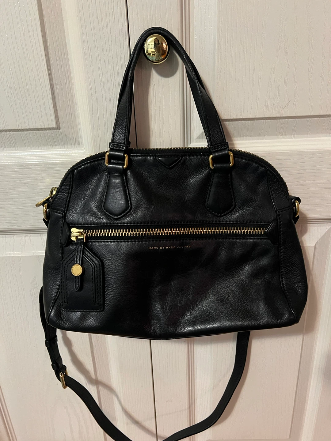 Marc by Marc Jacobs Black Leather Satchel Bag