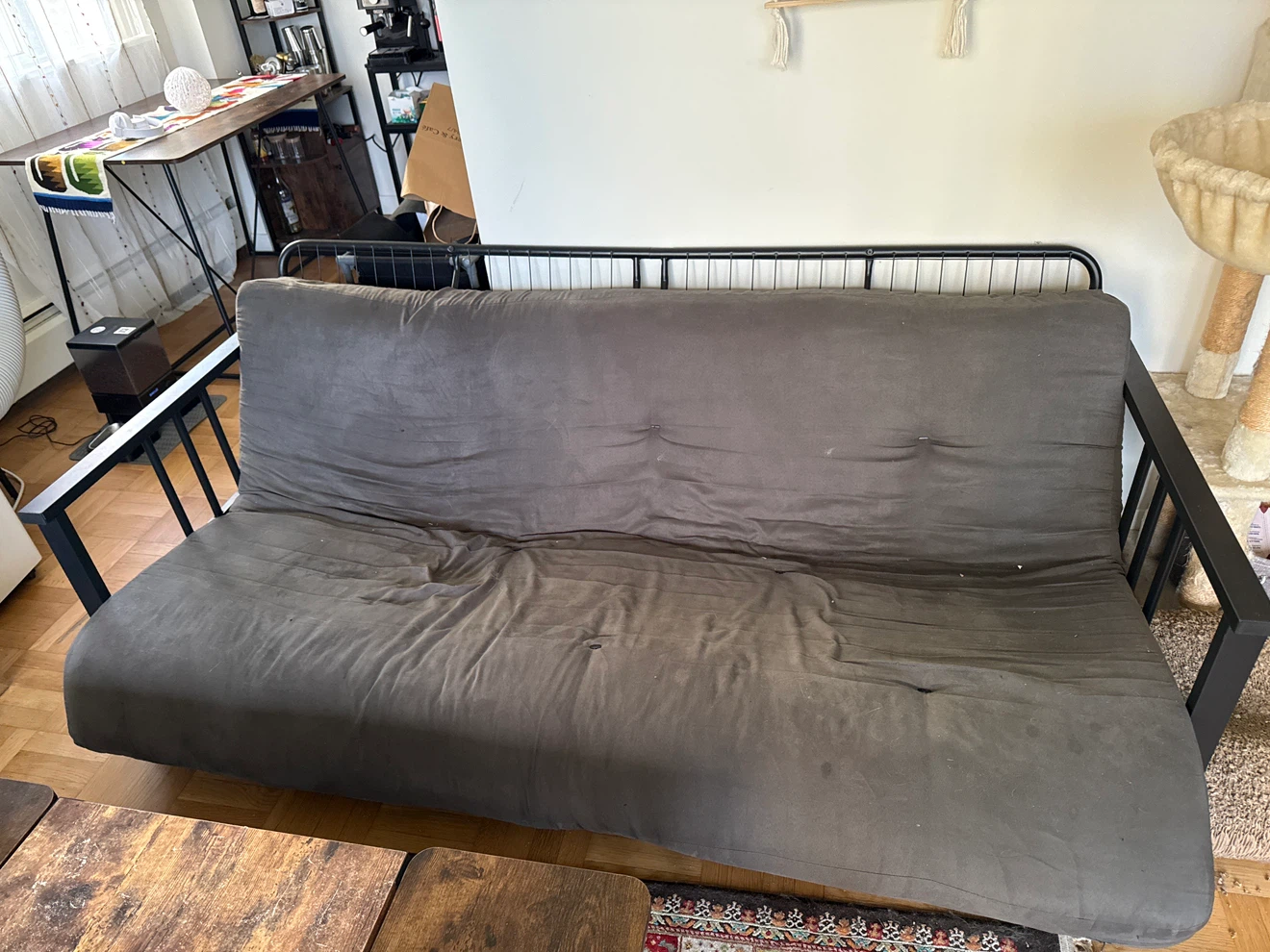 Grey Futon Sofa