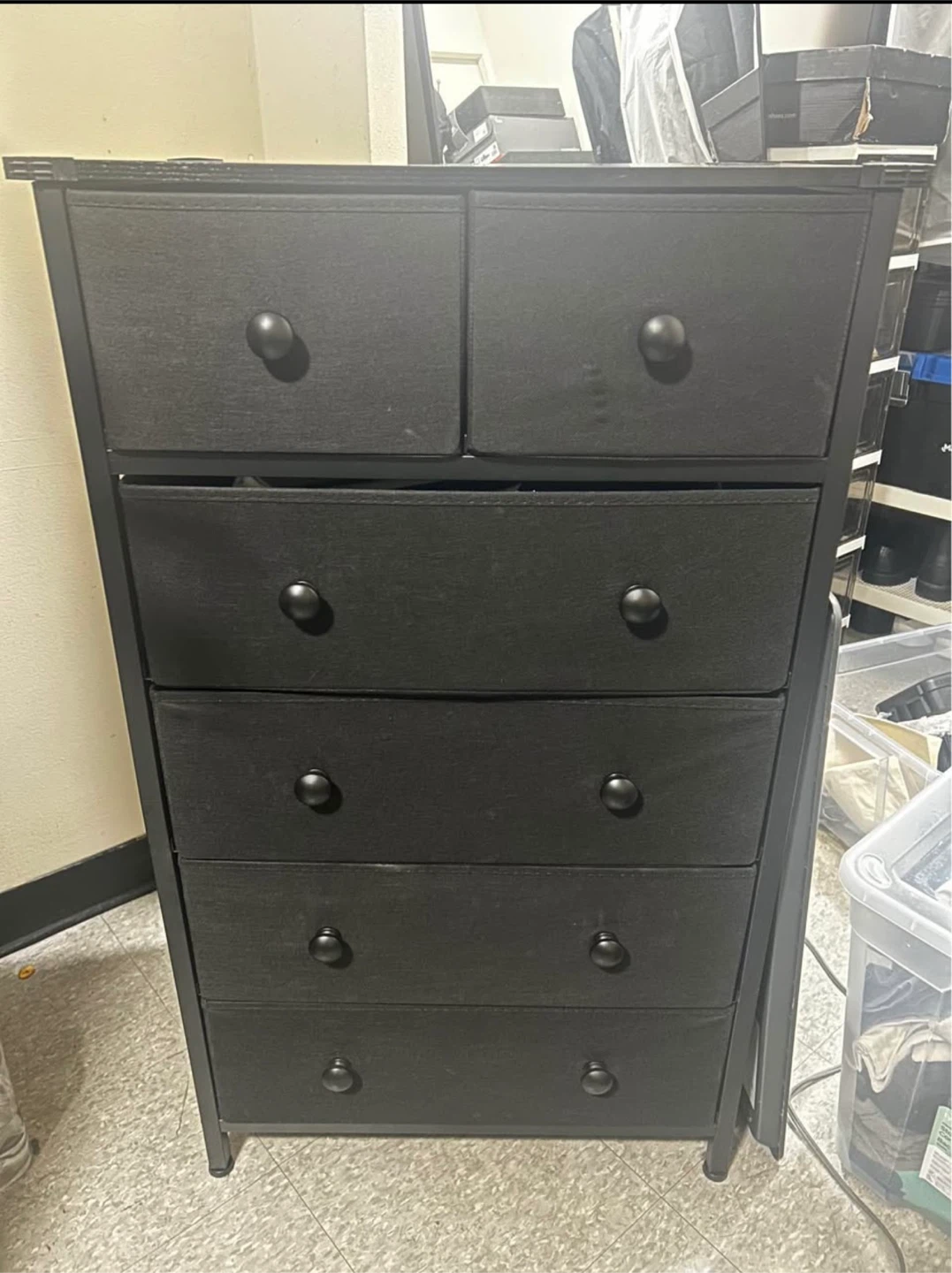 Black 6-Drawer Dresser - photo 4