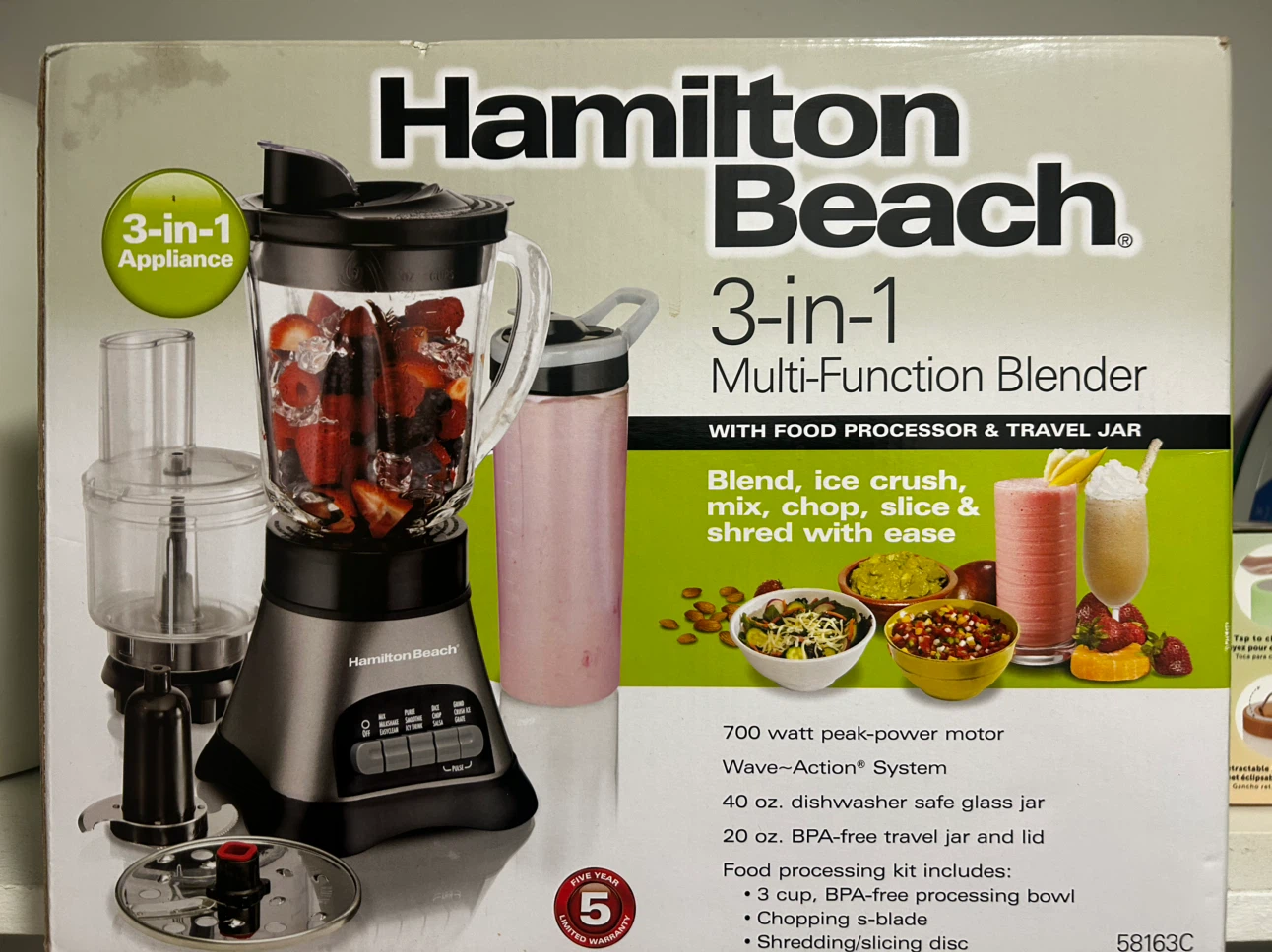 Hamilton Beach 3-in-1 Multi-Function Blender - photo 2