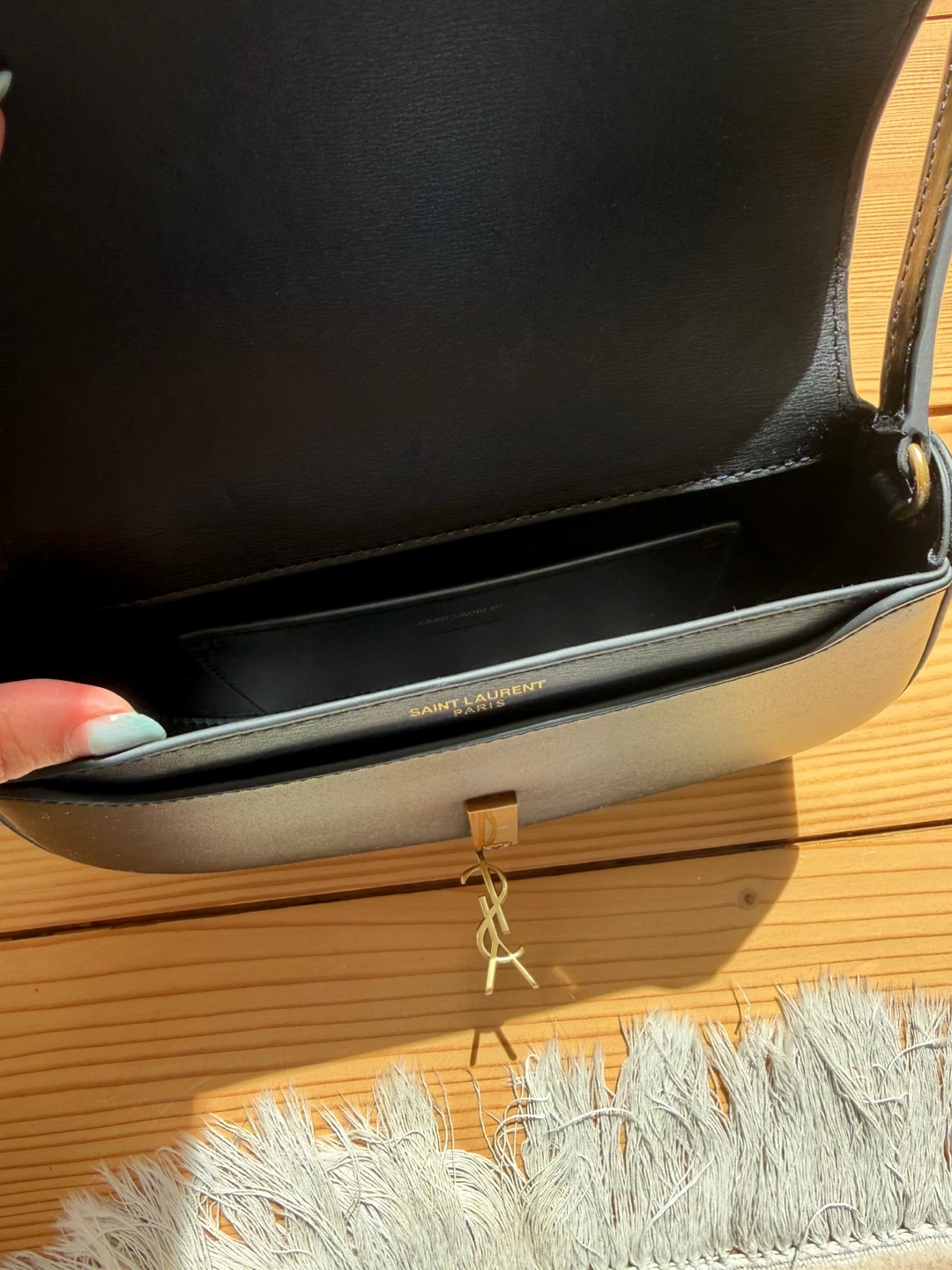 Black Leather Shoulder Bag - photo 3