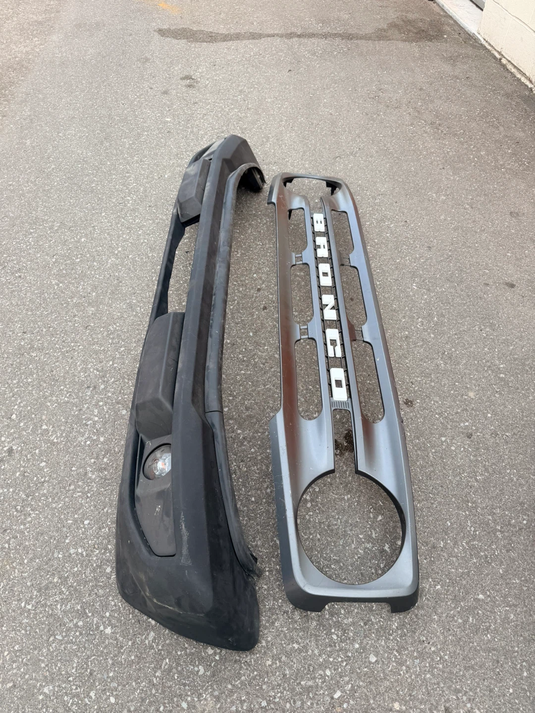 Ford Bronco Front Grille with BRONCO Letters + Front Bumper