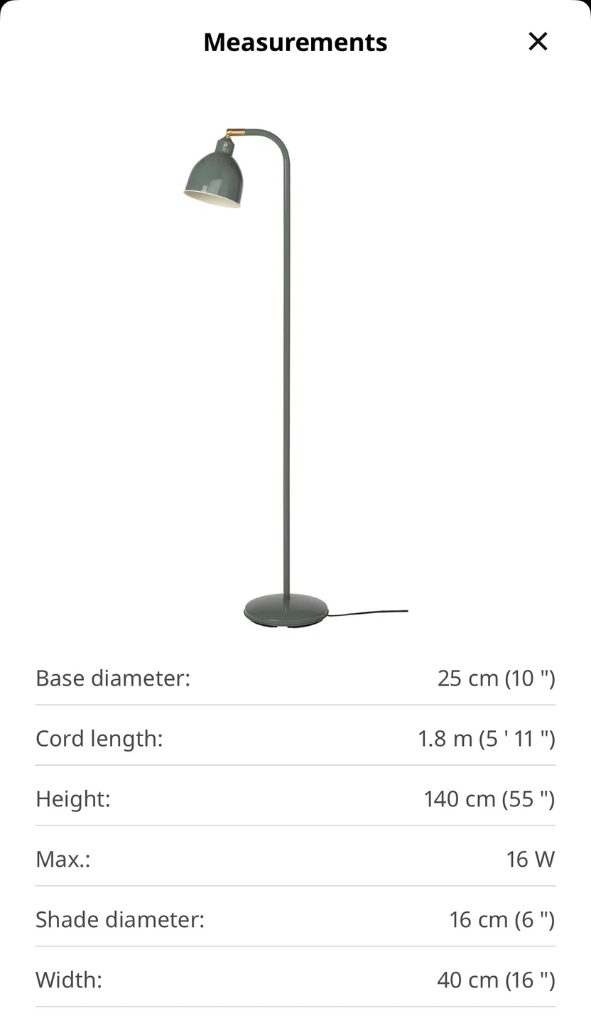 IKEA Floor lamp grey green - photo 5
