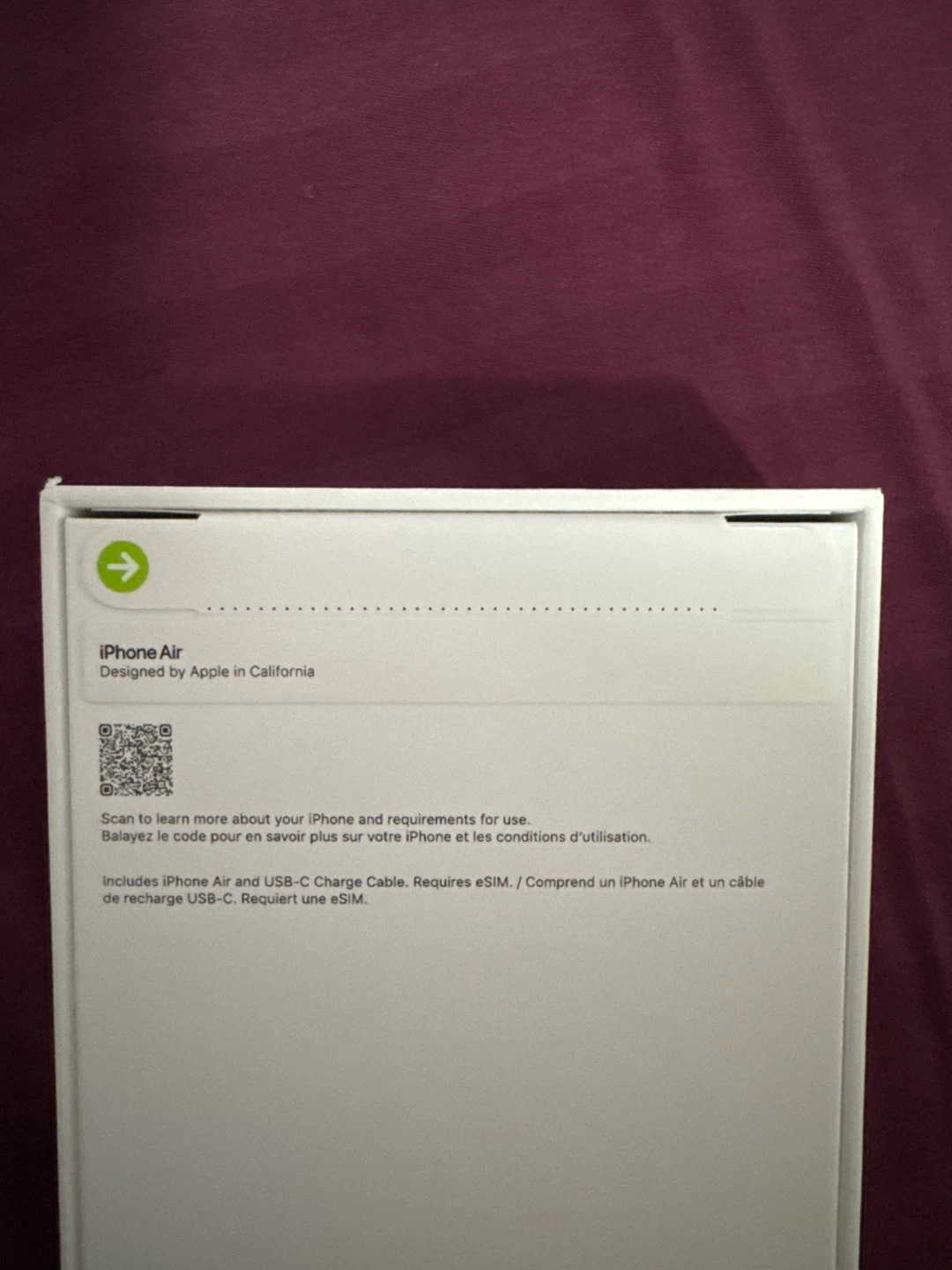 iPhone  Air sealed phone Gold - photo 2