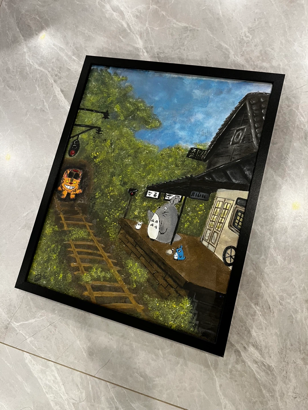 Framed Totoro Painting - photo 2