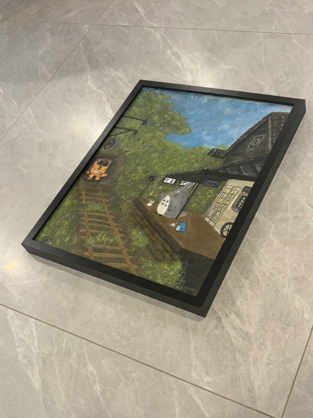 Framed Totoro Painting - photo 3