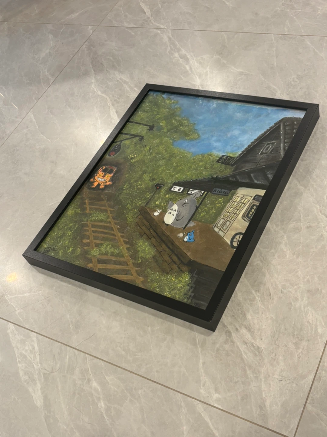 Framed Totoro Painting - photo 2